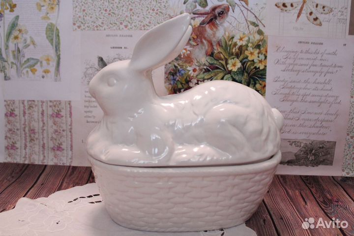 Конфетница кролик пасхальный