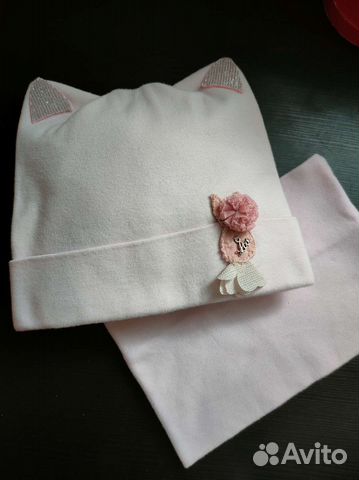 Шапочка + снуд для девочки 2-х лет