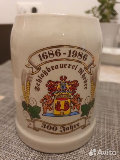 Коллекционная пивная кружка,бокал Германия