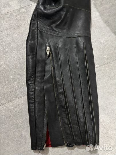 Брюки кожаные мотоштаны