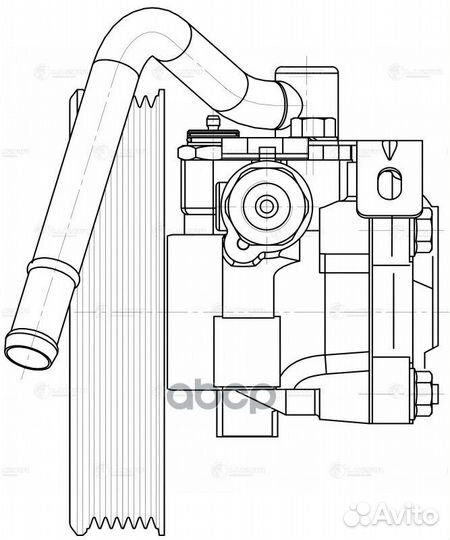 Насос гур для а/м Kia Cerato (09) 1.6i Cerato