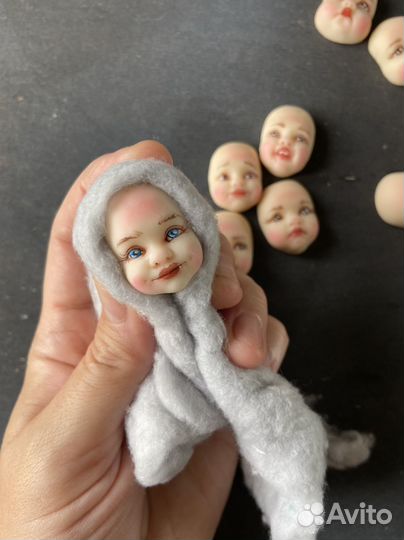 Личики для ватной игрушки