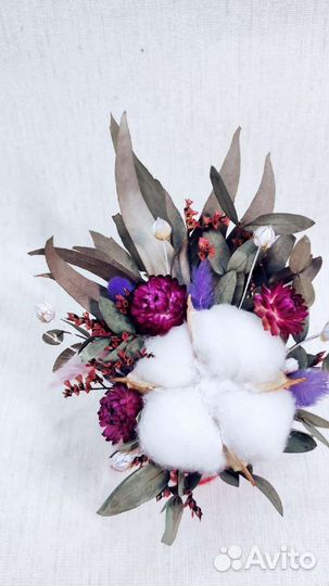 Мини букеты из сухоцветов