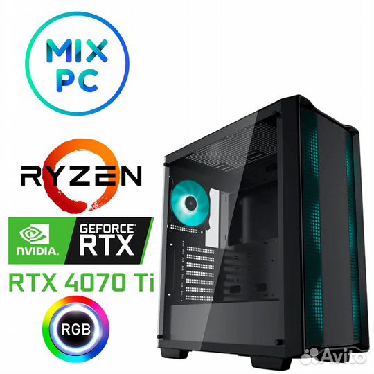 Компьютер Ryzen 5 5600X + RTX4070Ti