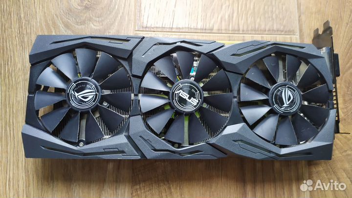 Видеокарта asus ROG-strix-RX580-O8G-gaming
