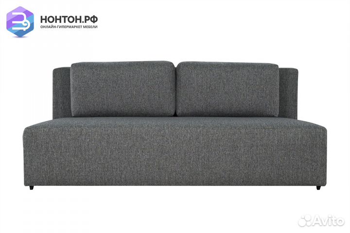 Диван еврокнижка Норд без боковин серый