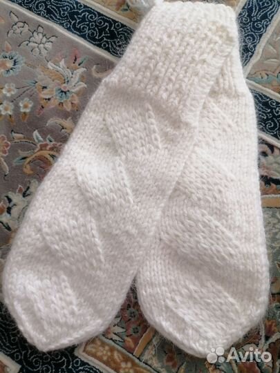 Варежки из пуха норки