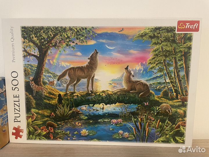 Пазлы волки