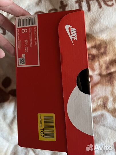 Nike dunk high оригинал 39 р