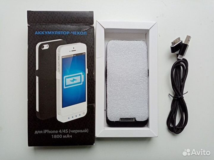 iPhone 4 Чехол-Аккумулятор 1000 mAh