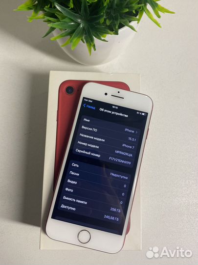iPhone 7, 256 ГБ