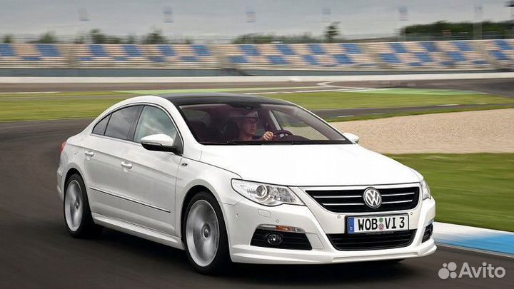 Юбка переднего бампера V.2 для VW passat CC R line
