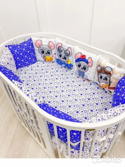 Комплект в детскую кроватку бортики