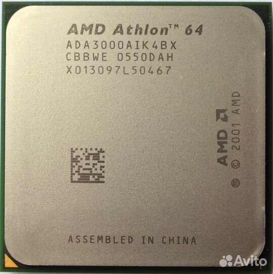 AMD Athlon-64 3000+ 1.8 GHz 1core 512K 62W AM2