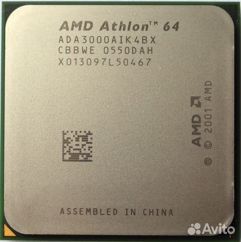 AMD Athlon-64 3000+ 1.8 GHz 1core 512K 62W AM2