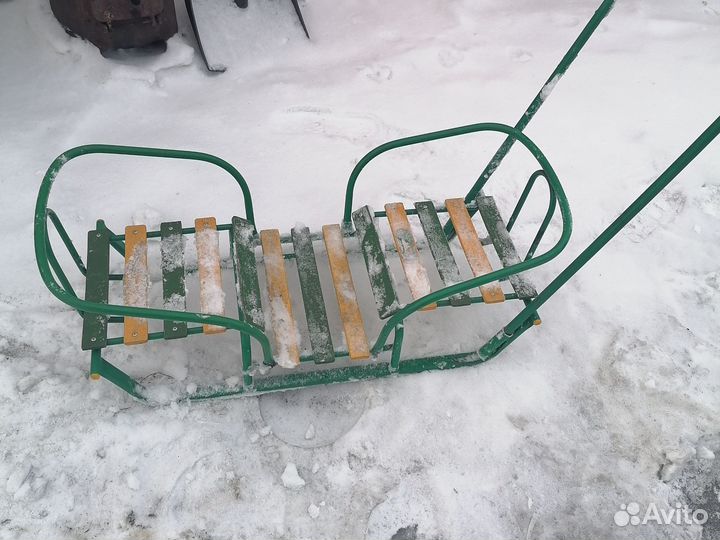 Детский санки для двойни