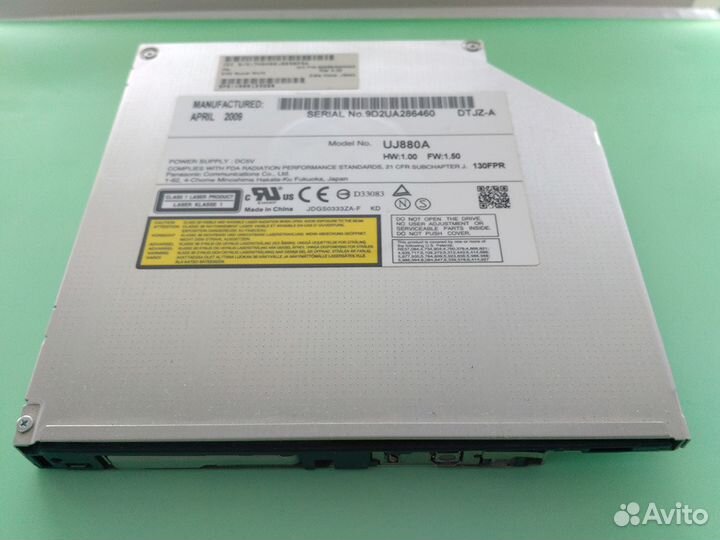 DVD-RW привод для ноутбука Panasonic UJ880A 12.7мм