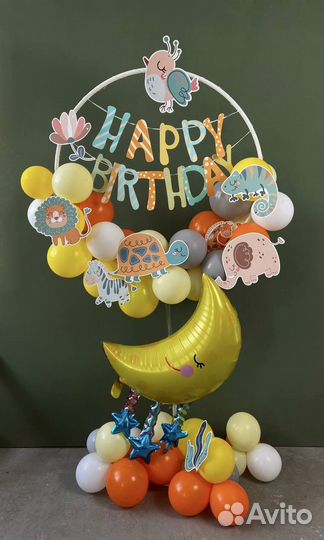 Воздушные шары фотозона на день рождения