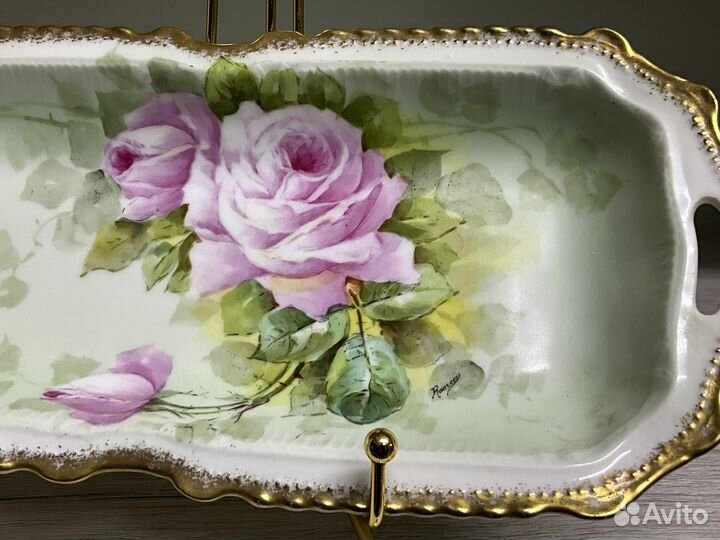 Антикварная глубокая релетница/блюдо. Франция