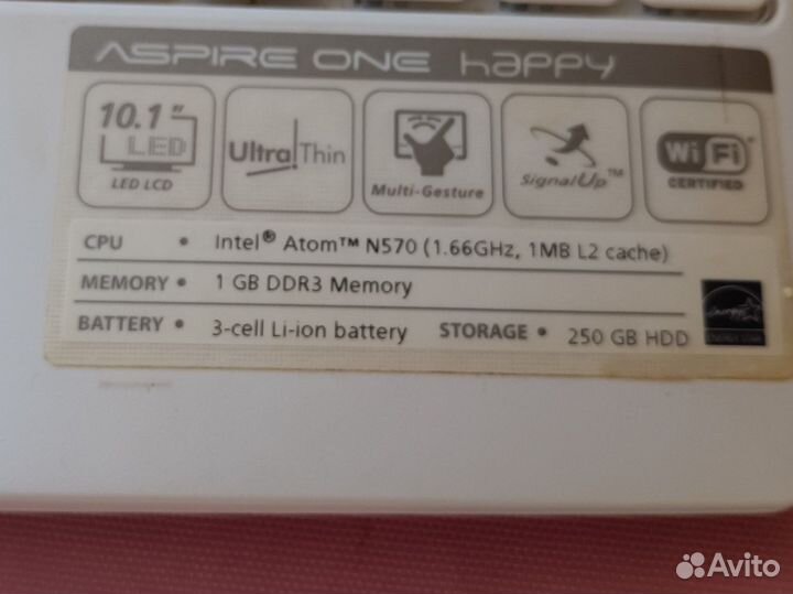 Нетбук acer aspire one