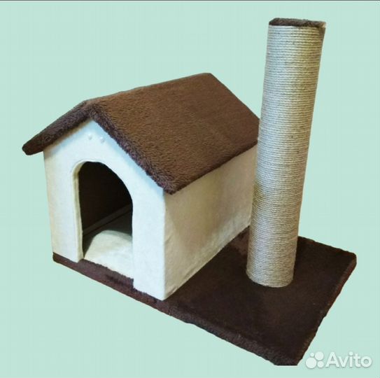Когтеточки и домики для кошек