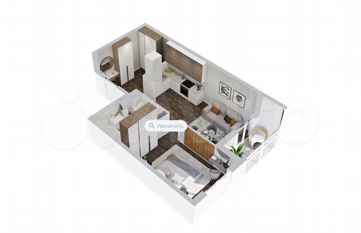 1-к. квартира, 44,2 м², 15/23 эт.