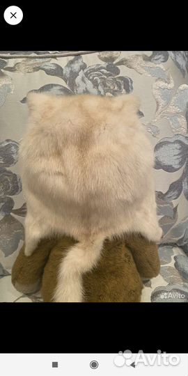 Шапка норковая белая