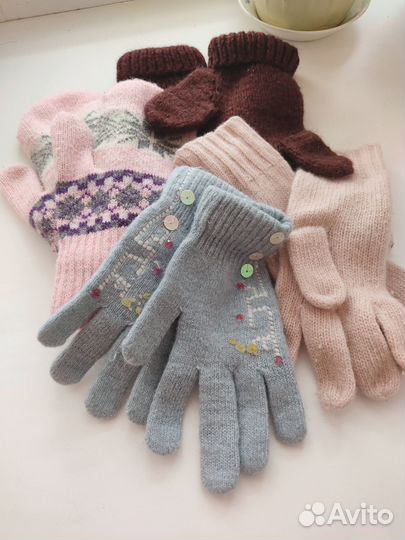 Варежки, перчатки пакетом, шарфы