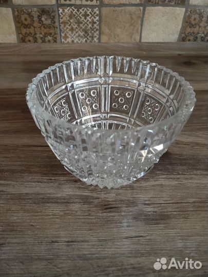 Хрусталь посуда ваза салатник СССР