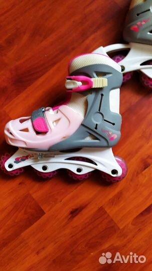 Ролики детские для девочек + защита