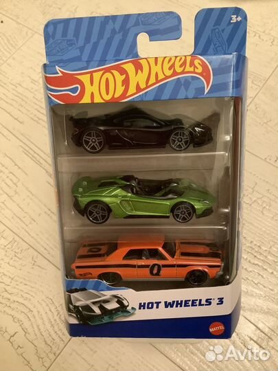 Новые Машинки Hot Wheels Набор из 3шт., оригинальн