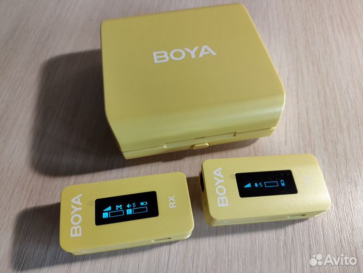 Беспроводной микрофон Boya BY-XM6-K1Y желтый