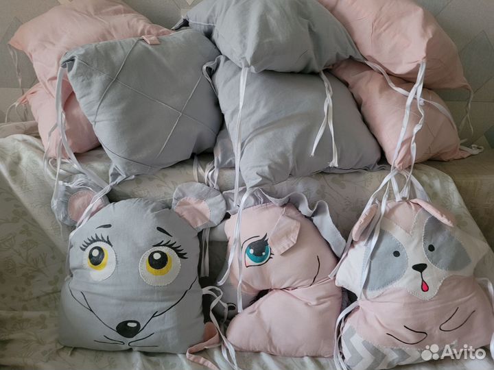 Бортики в детскую кроватку