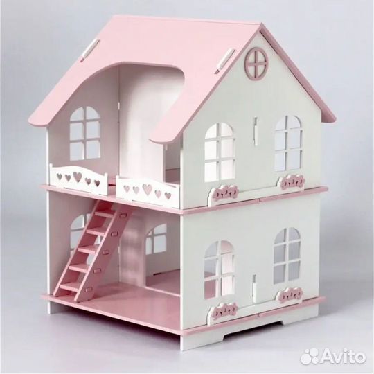 Деревянная игрушка LittleWoodHome Домик Лолли, роз