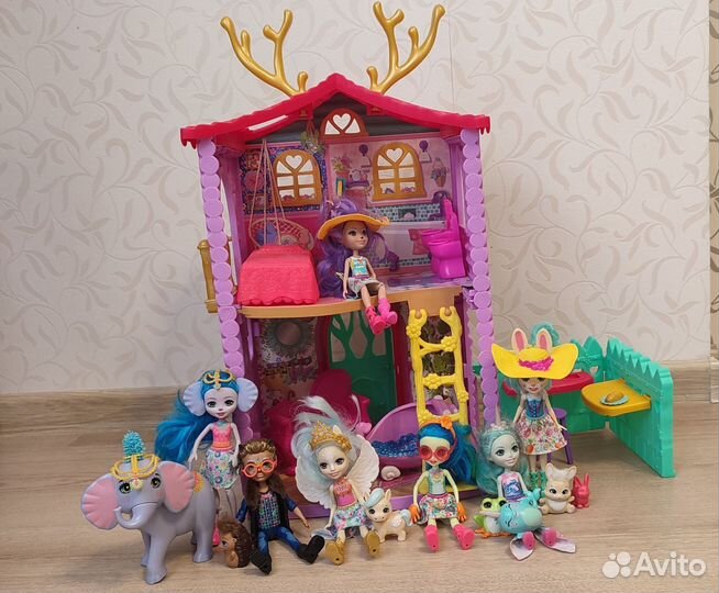 Домик Данессы олени enchantimals и набор кукол