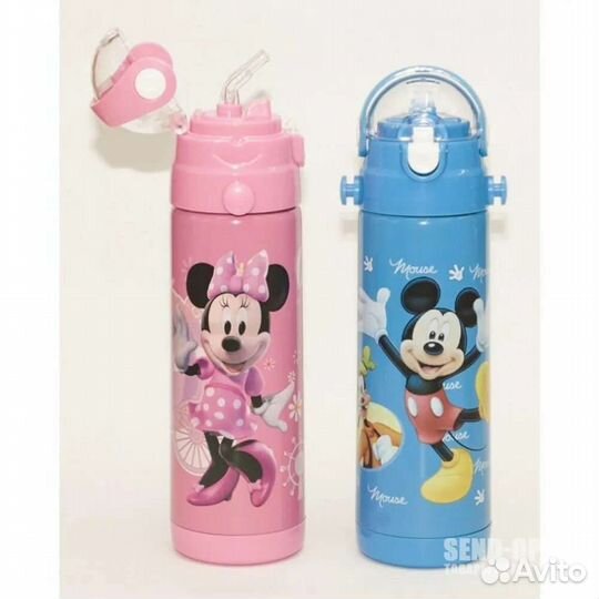 Детский термос с резиновым носиком трубочкой 500мл