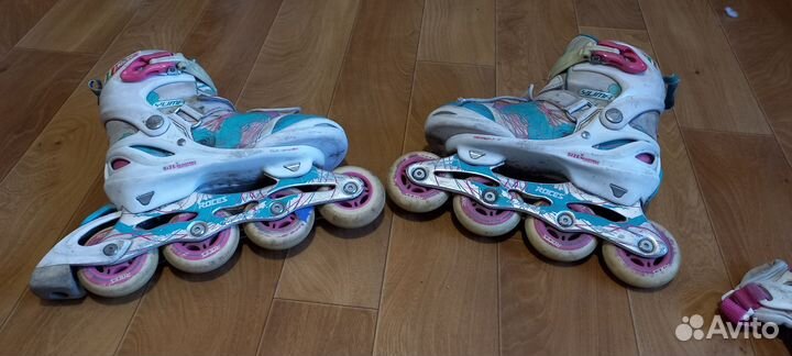 Роликовые коньки с увеличением 32-35 размер