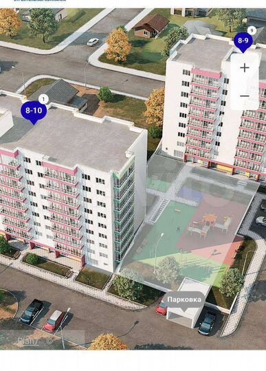 1-к. квартира, 38,9 м², 7/9 эт.