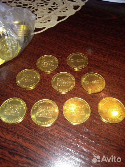 Монеты железо tokens metal S plastic