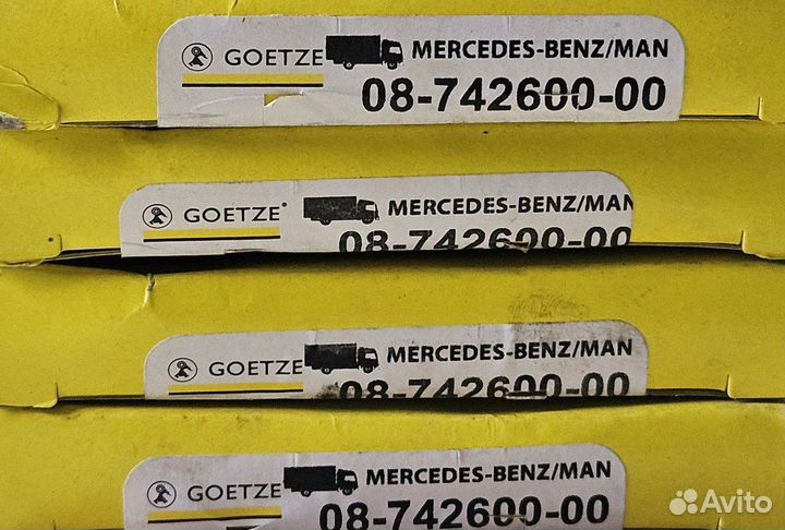 Кольца поршневые компрессора Mercedes, MAN, Volvo