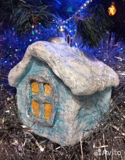 Новогодняя ватная игрушка