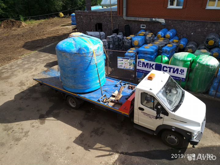 Водонапорная емкость на 10000 литров воды для СНТ