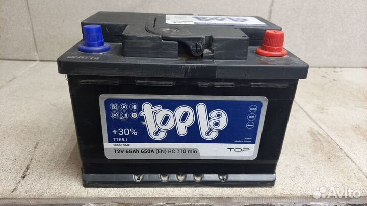 Аккумулятор Topla Top 65Ач низкий