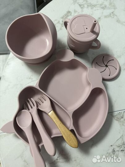 Детская посуда для кормления силиконовая