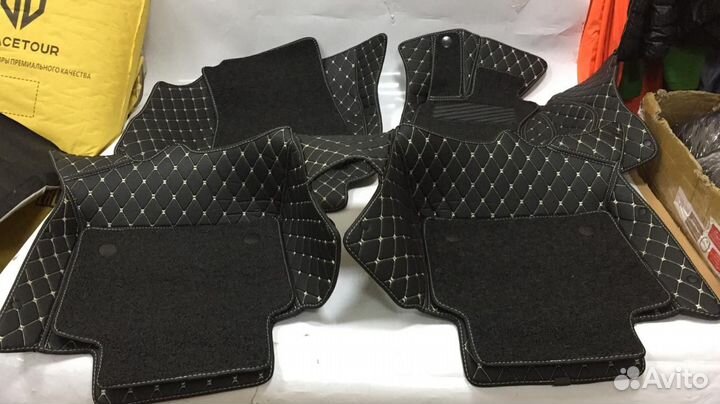 3D Коврики Geely Салон Багажник из Экокожи