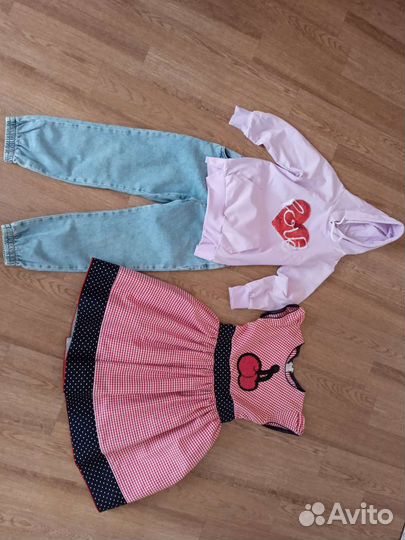 Вещи пакетом на девочку 6-7 лет