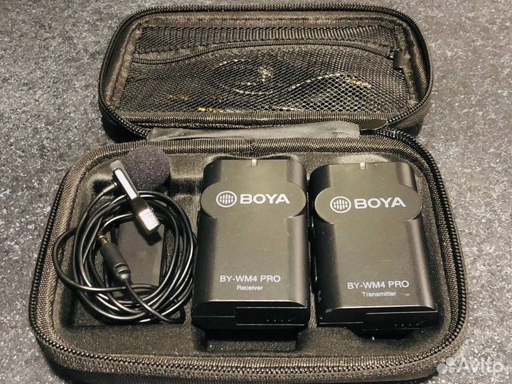 Микрофон петличный boya BY-wm4pro, черный