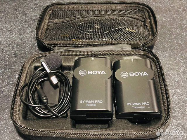 Микрофон петличный boya BY-wm4pro, черный