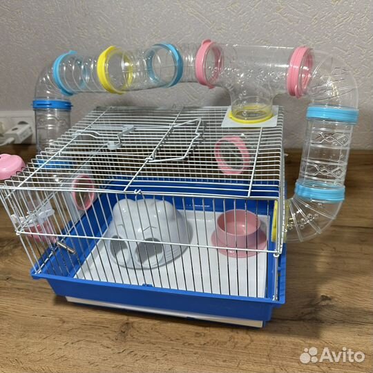 Клетка для грызунов с трубами лабиринтом
