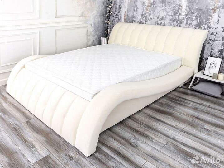 Кровать новая 200х200 слоновая кость Мадрид